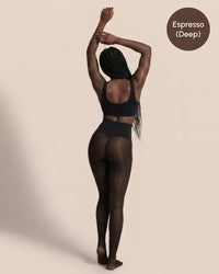 Cozelle Sheer Illusion Fleece-Lined Tights