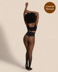 Cozelle Sheer Illusion Fleece-Lined Tights